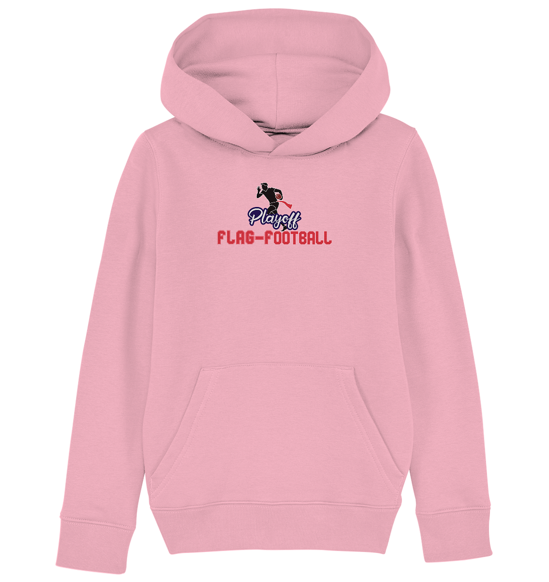 Playoff Flag Football  Men red - Kids Organic Hoodie
