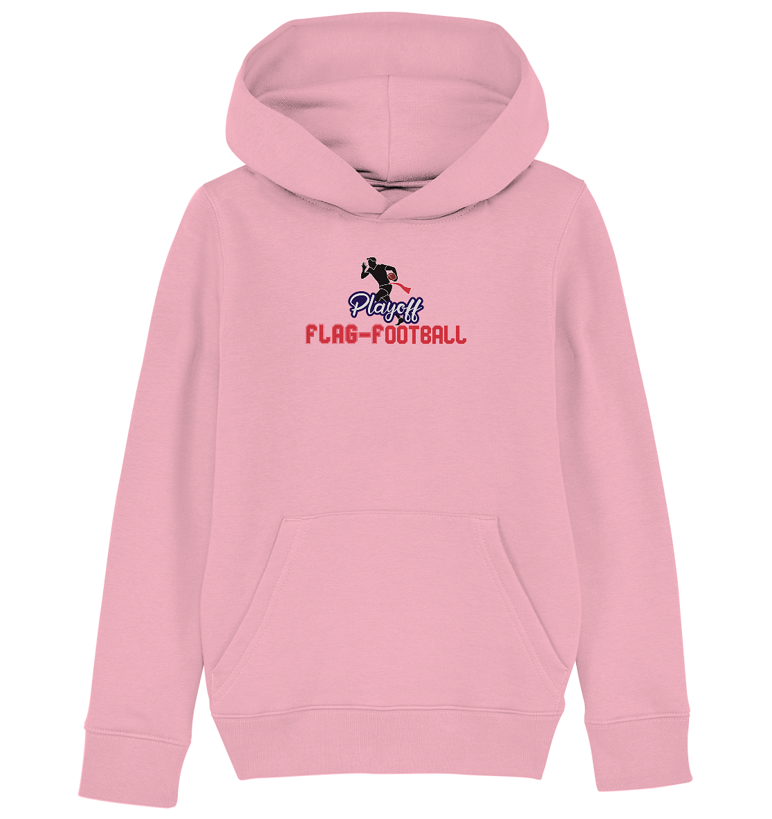 Playoff Flag Football  Men red - Kids Organic Hoodie