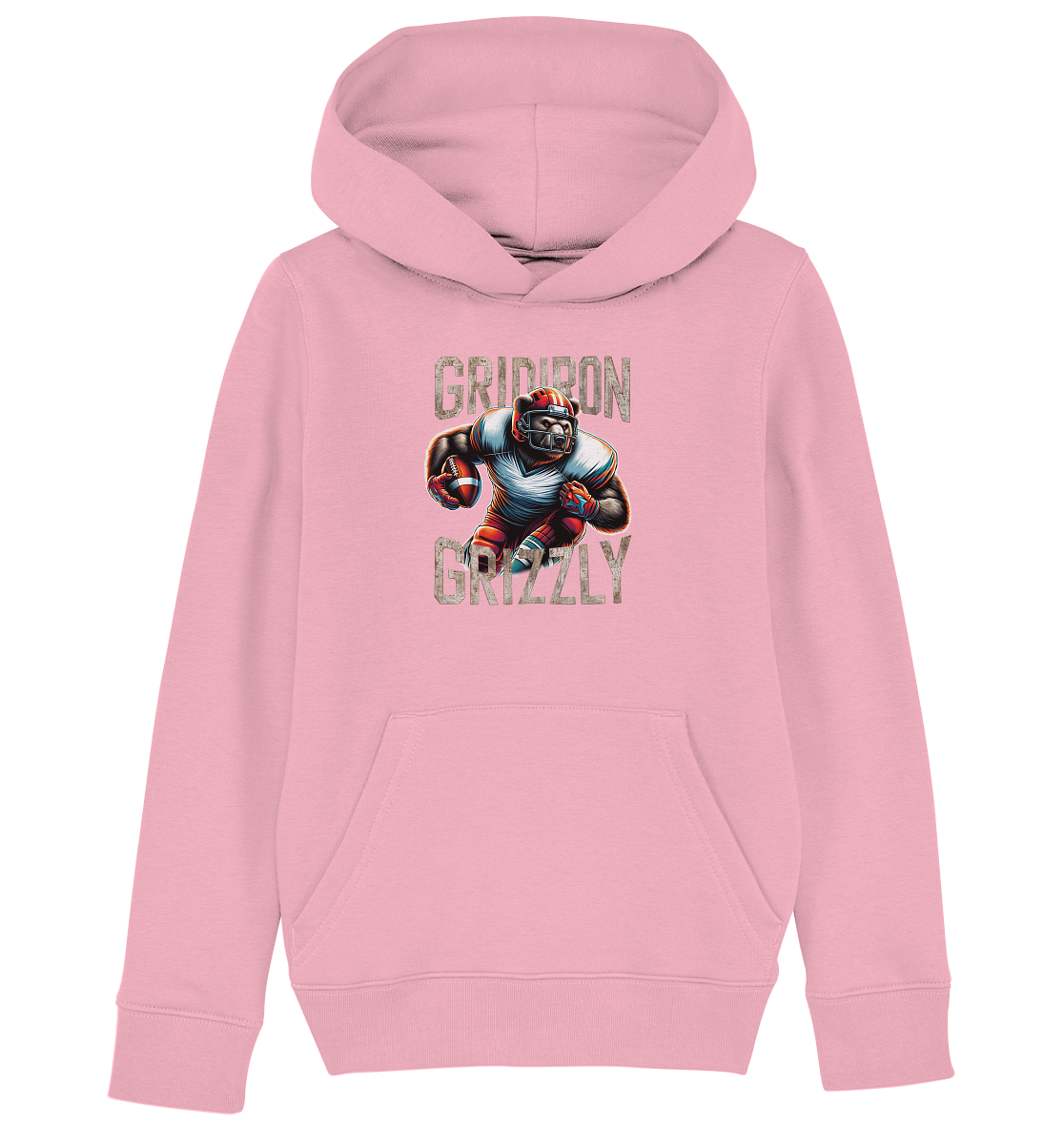 Gridiron Grizzly - Kids Organic Hoodie