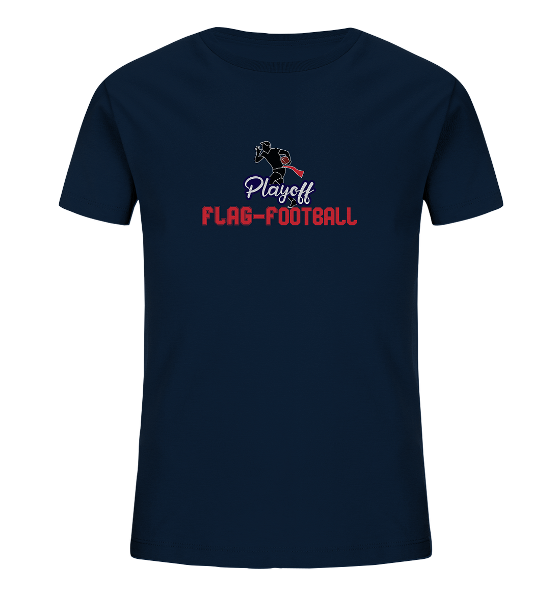 Playoff Flag Football  Men red - Kids Organic Shirt