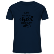 Eat Sleep Cheer Repeat - Kids Organic Shirt