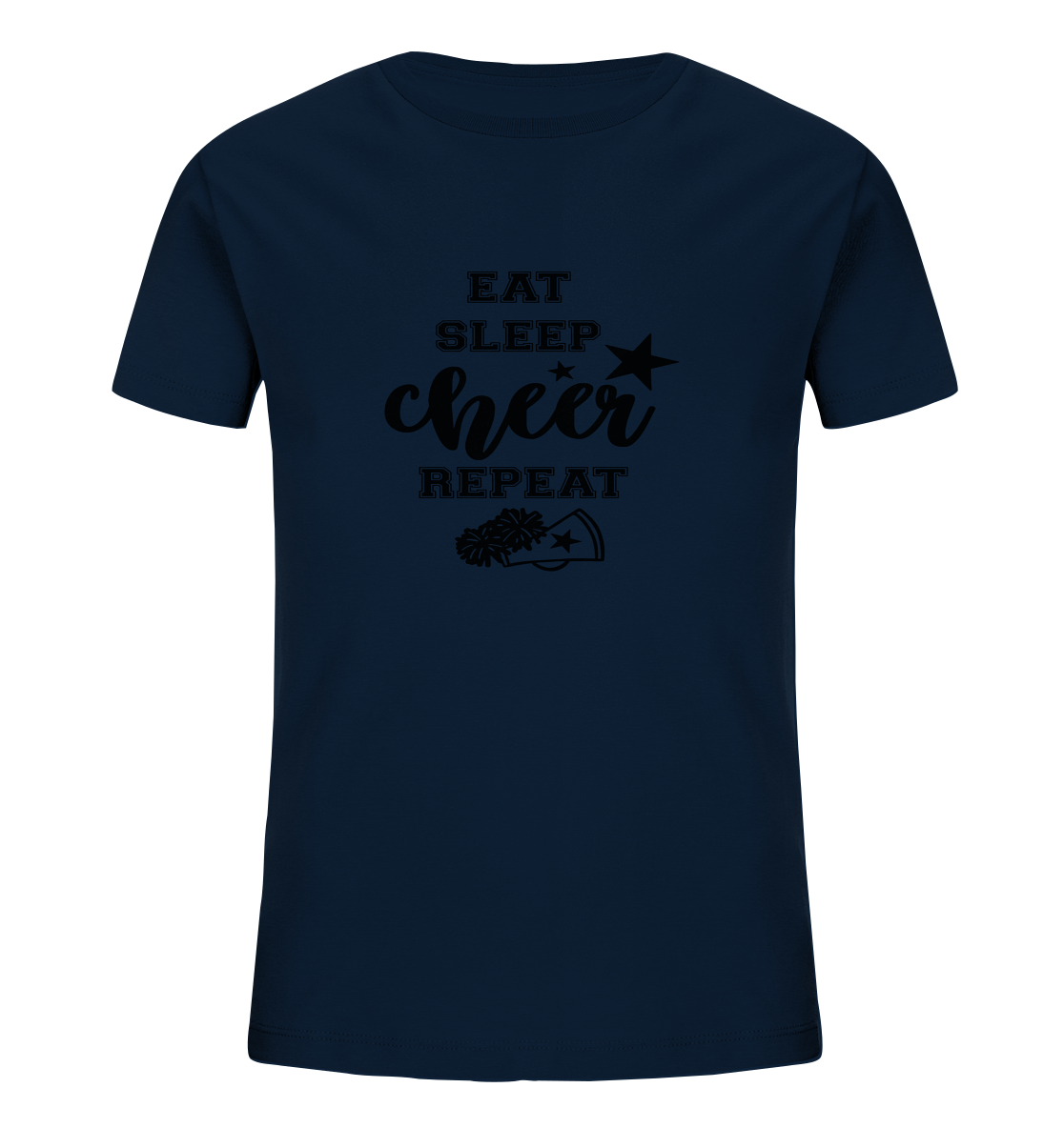 Eat Sleep Cheer Repeat - Kids Organic Shirt