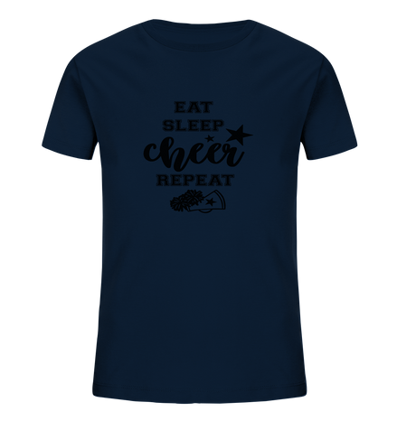 Eat Sleep Cheer Repeat - Kids Organic Shirt