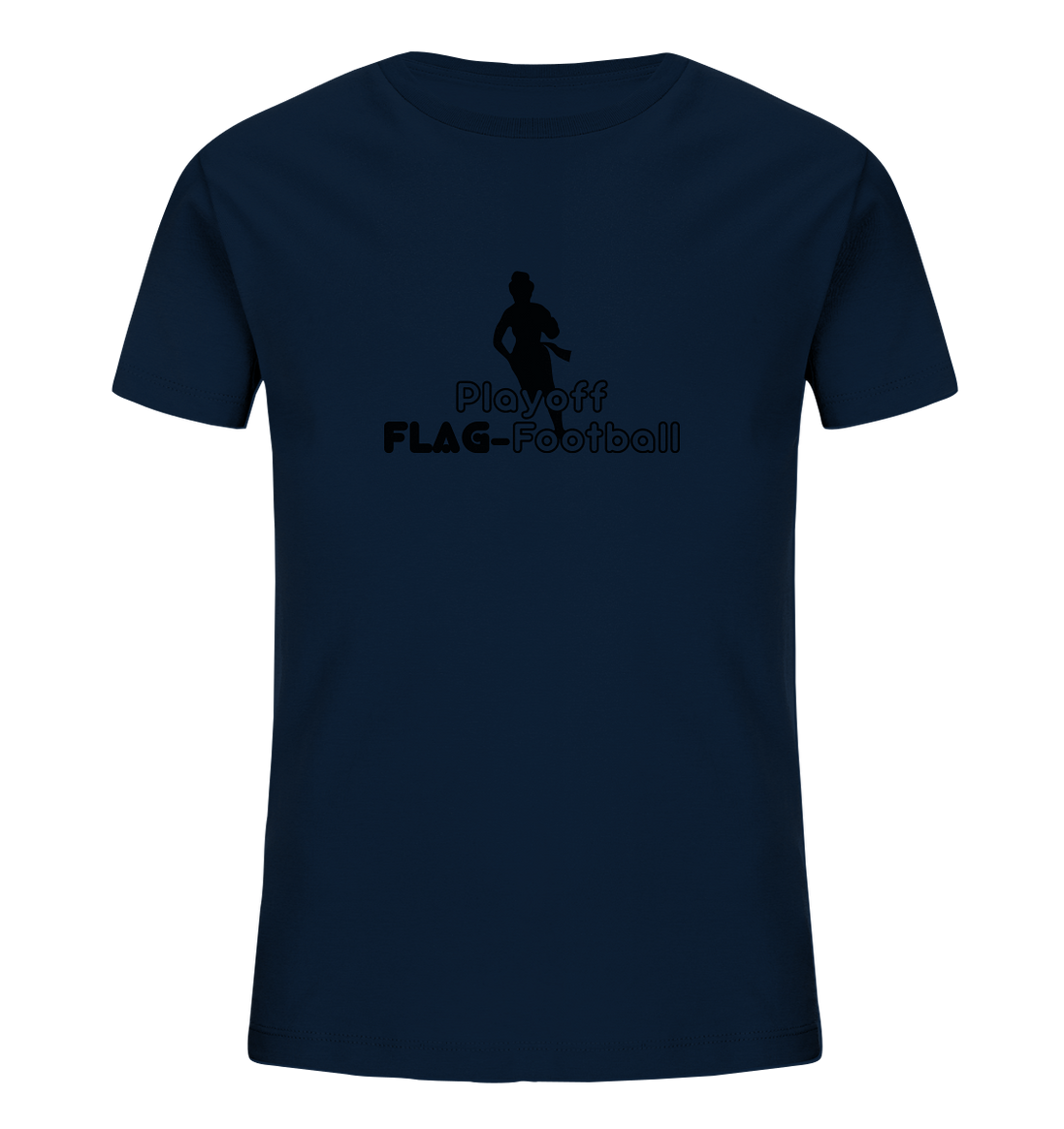 Playoff Flag Football  Women black  - Kids Organic Shirt