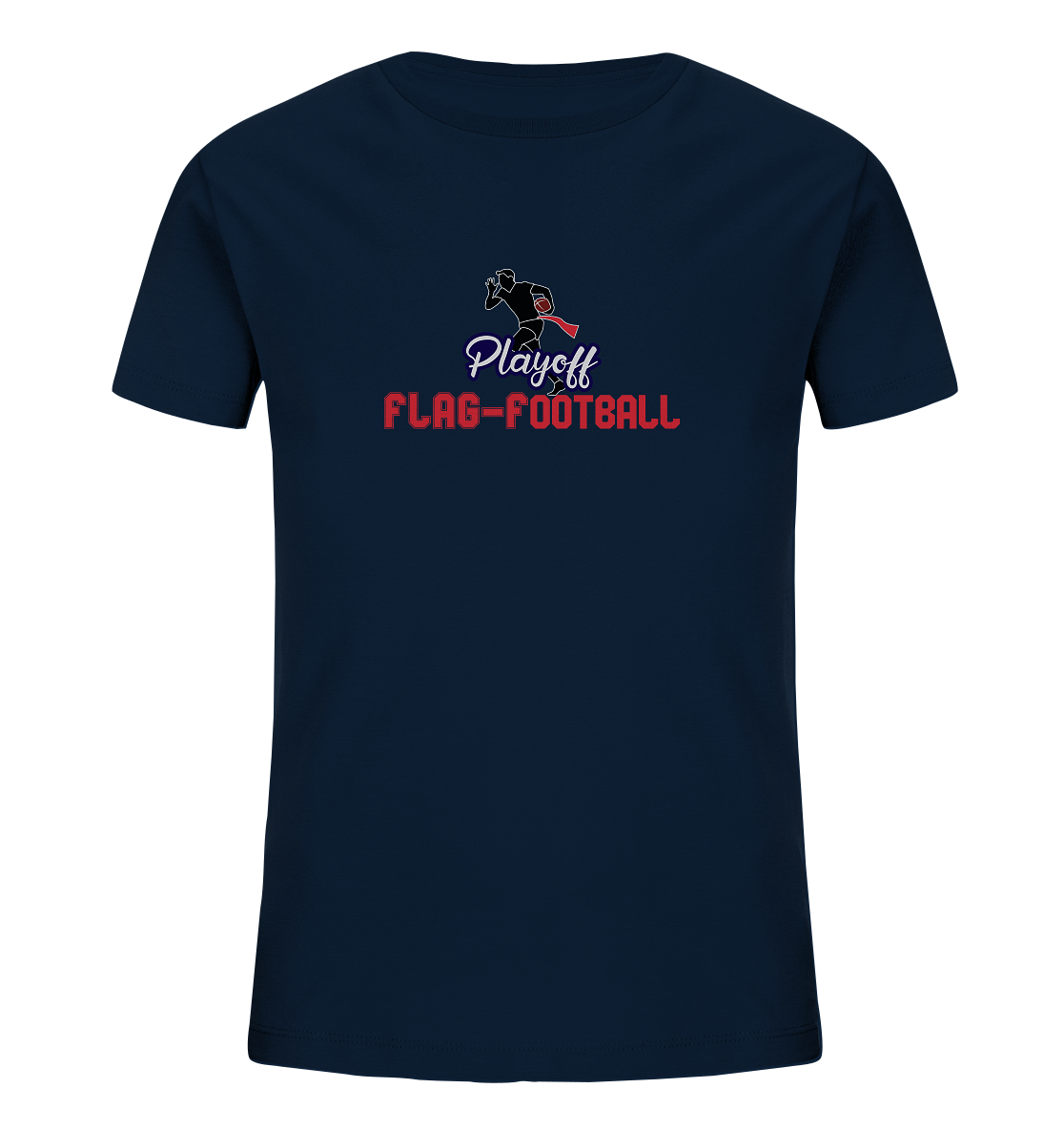Playoff Flag Football  Men red - Kids Organic Shirt