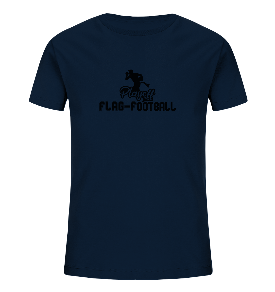 Playoff Flag Football Men Black - Kids Organic Shirt
