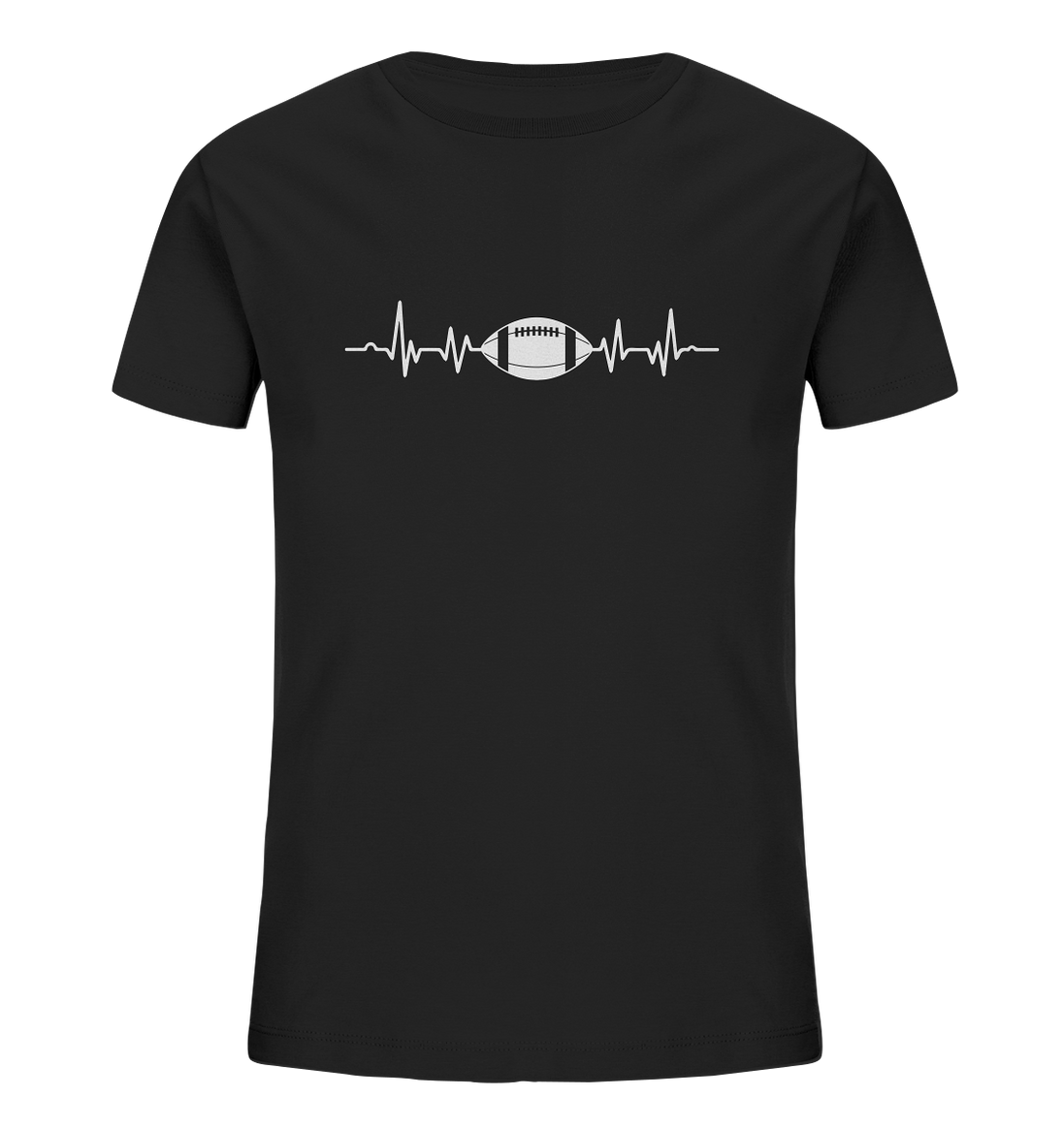 Football Heartbeat - Kids Organic Shirt
