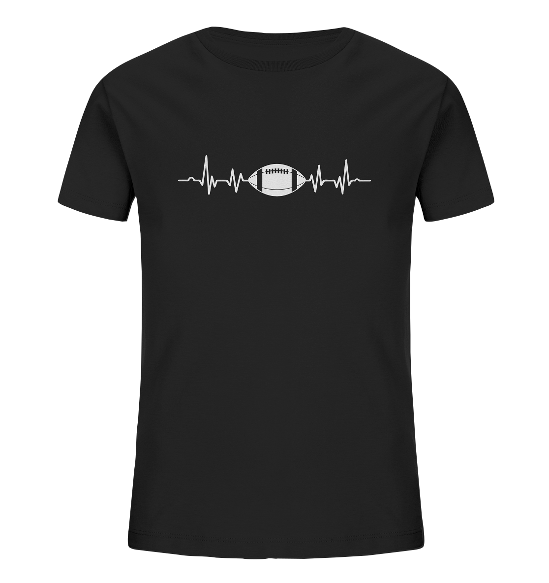 Football Heartbeat - Kids Organic Shirt