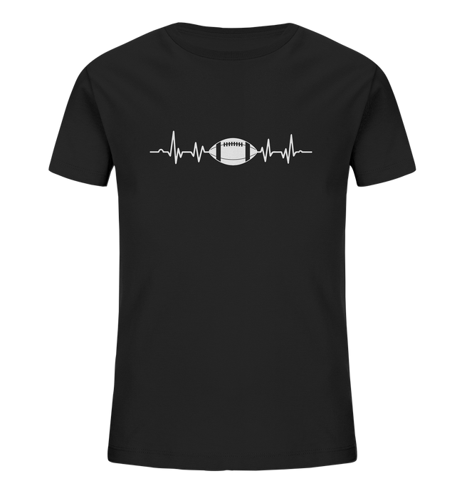 Football Heartbeat - Kids Organic Shirt