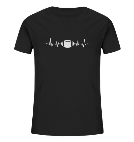 Football Heartbeat - Kids Organic Shirt