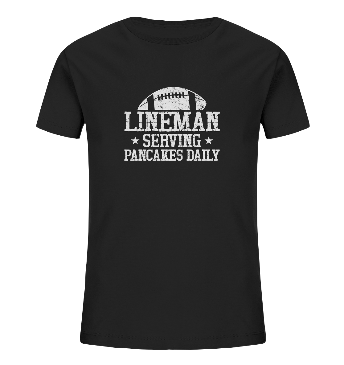 Lineman Serving Pancakes - Kids Organic T-Shirt