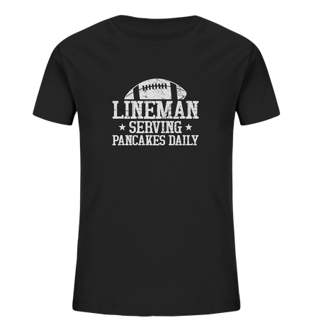 Lineman Serving Pancakes - Kids Organic Shirt