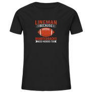 Lineman Quarterback Heroes - Kids Organic Shirt