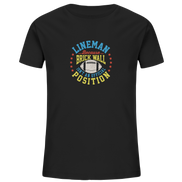 Lineman Brick Wall - Kids Organic Shirt
