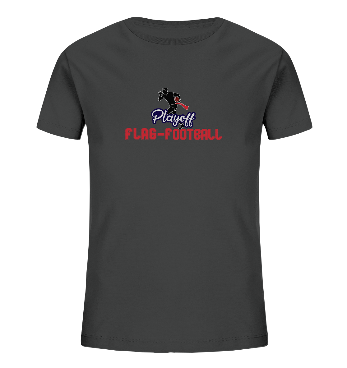 Playoff Flag Football  Men red - Kids Organic Shirt