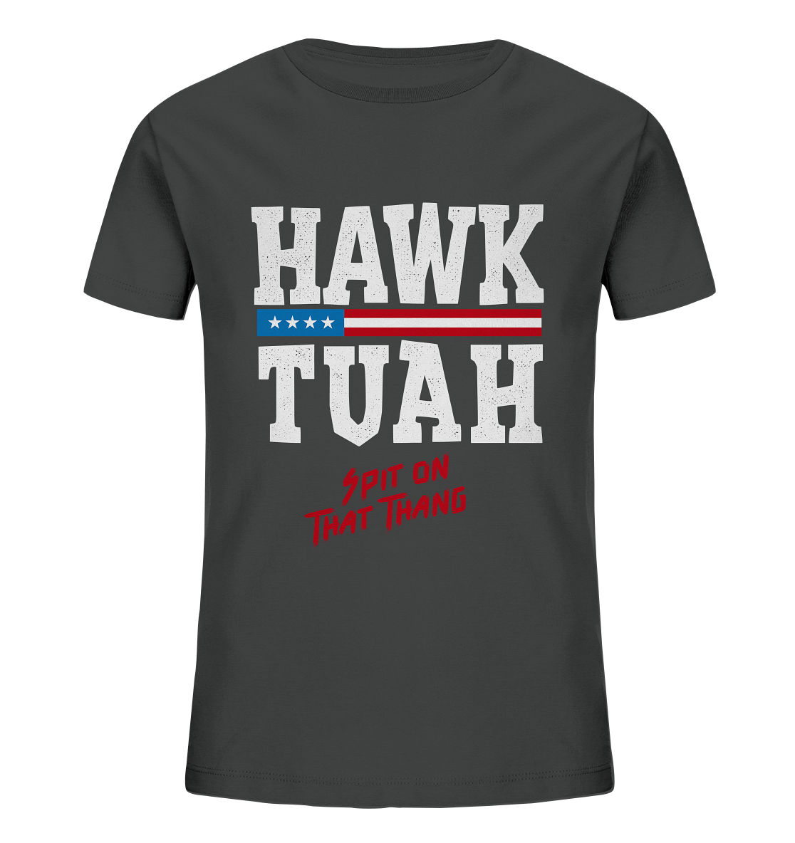 Hawk Tuah White - Kids Organic T-Shirt