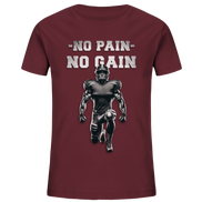No Pain No Gain Metal - Kids Organic Shirt