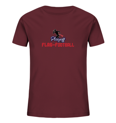 Playoff Flag Football  Men red - Kids Organic Shirt