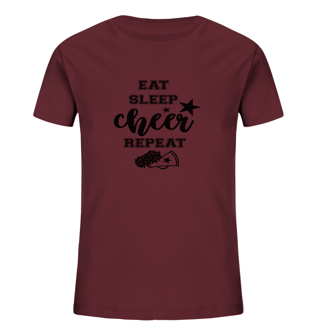 Eat Sleep Cheer Repeat - Kids Organic Shirt