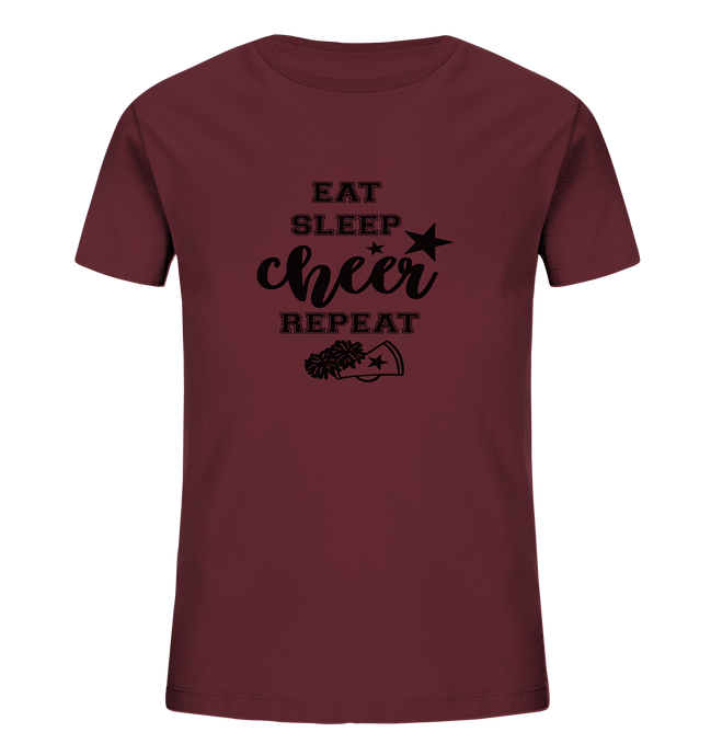 Eat Sleep Cheer Repeat - Kids Organic Shirt