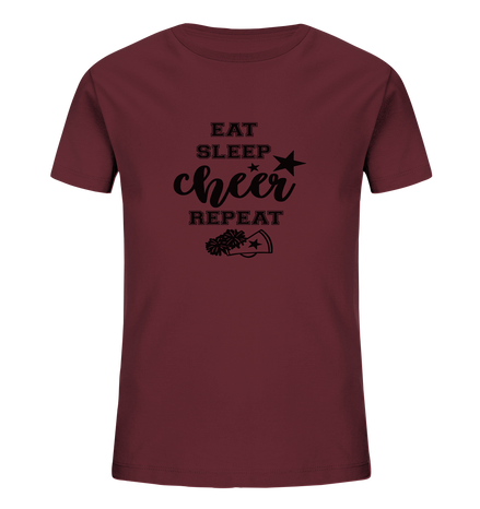 Eat Sleep Cheer Repeat - Kids Organic Shirt
