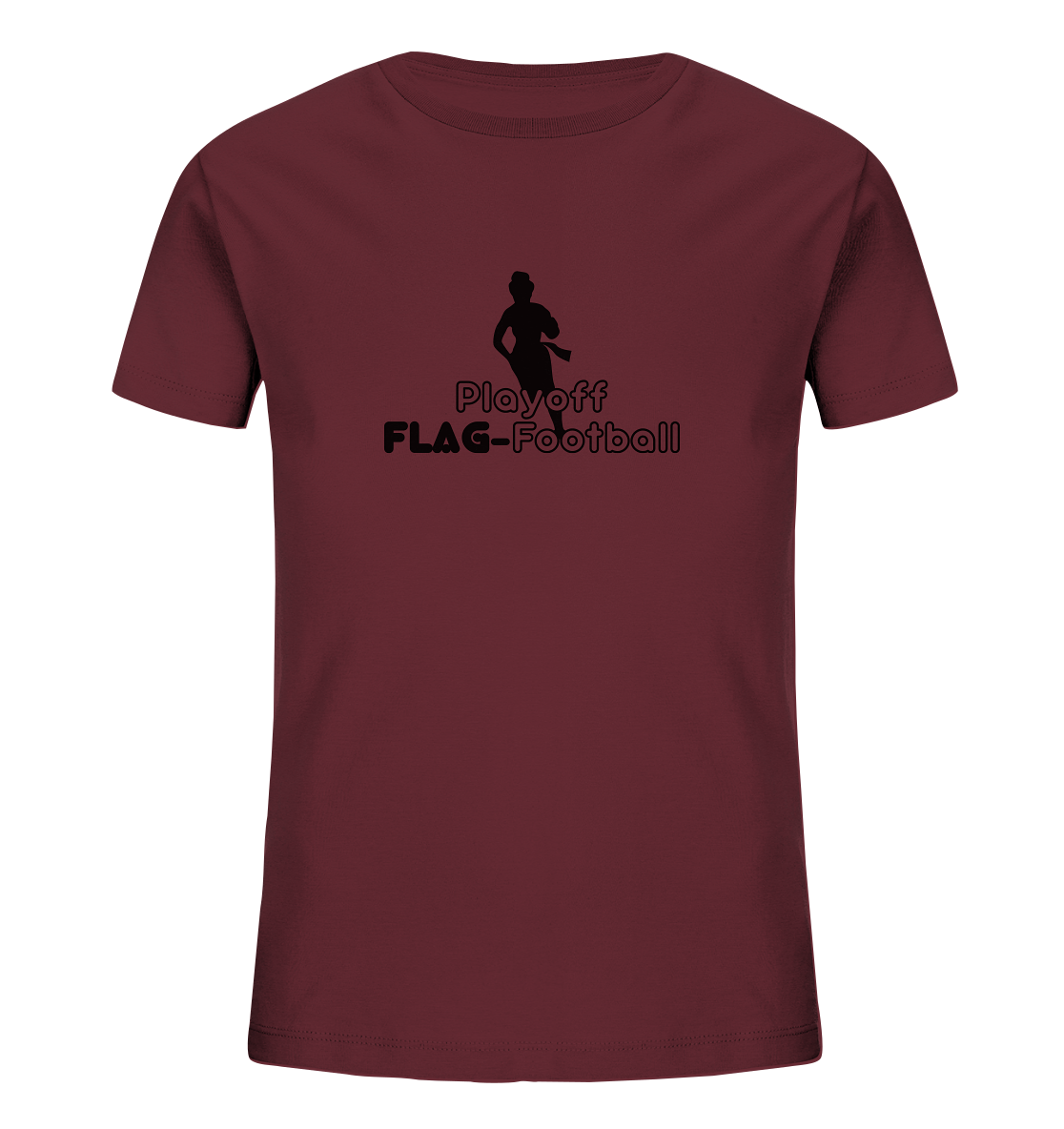 Playoff Flag Football  Women black  - Kids Organic Shirt