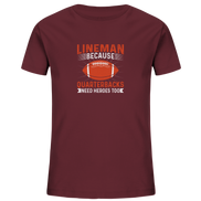 Lineman Quarterback Heroes - Kids Organic Shirt