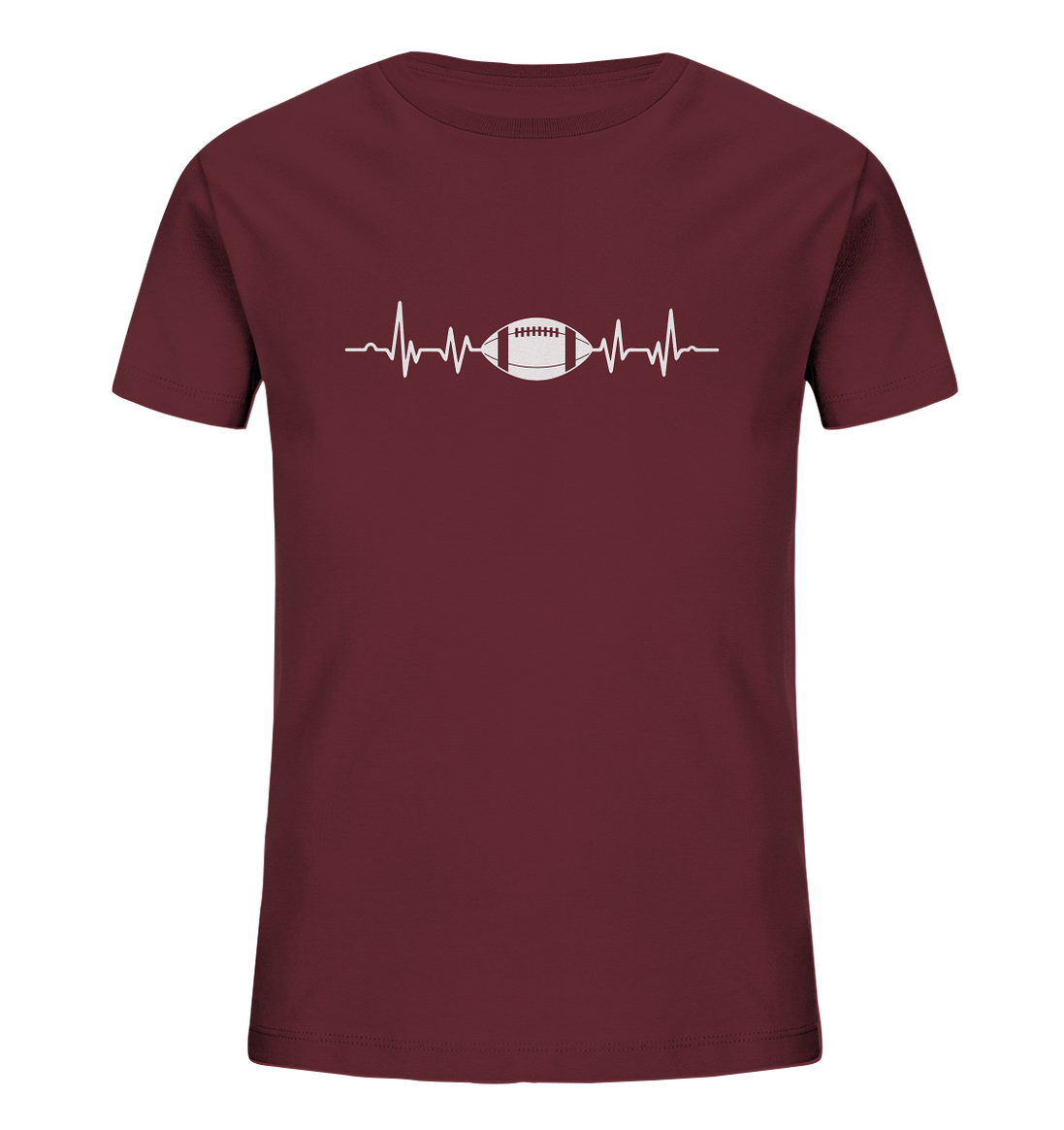Football Heartbeat - Kids Organic Shirt