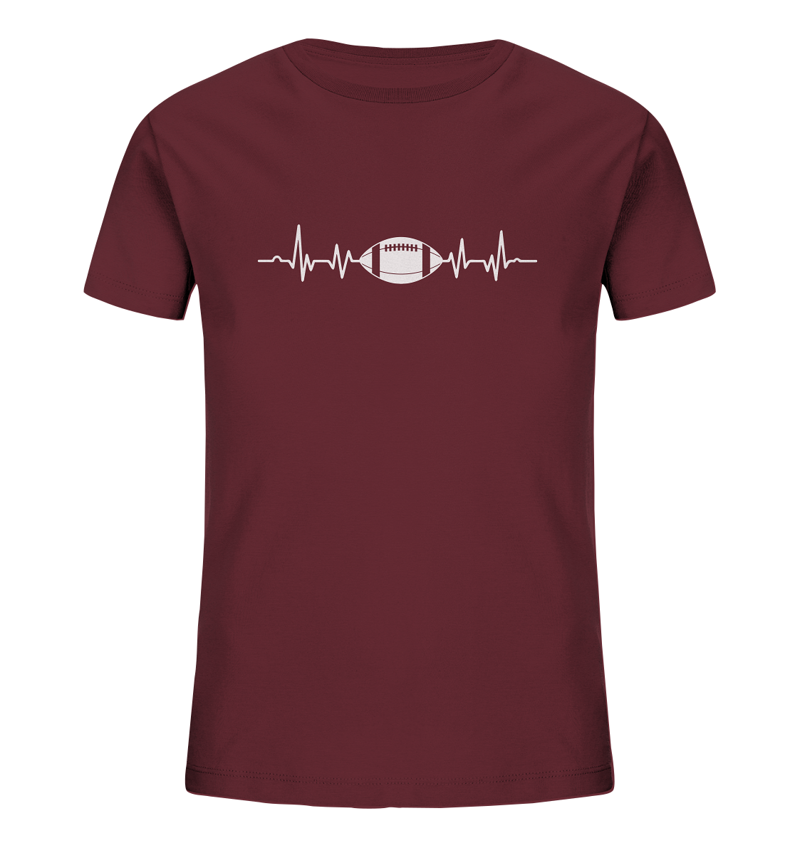 Football Heartbeat - Kids Organic Shirt