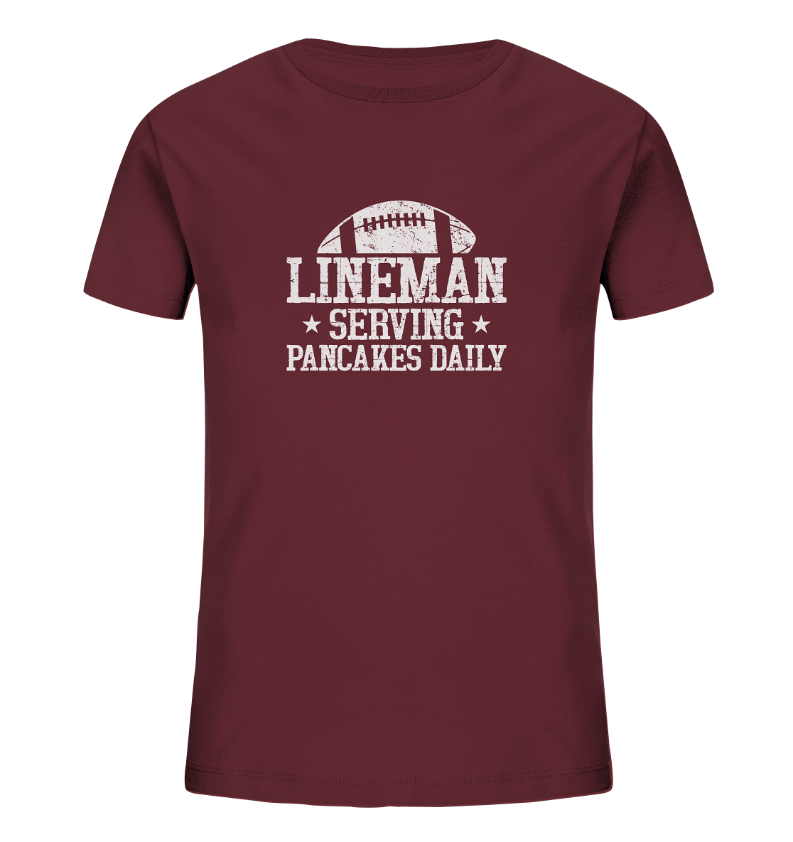 Lineman Serving Pancakes - Kids Organic T-Shirt