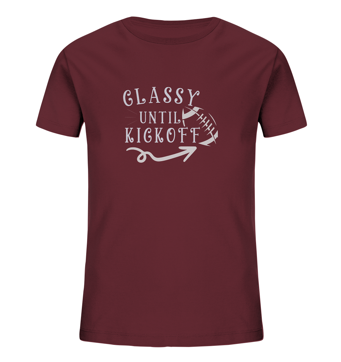 Glassy until Kick Off  - Kids Organic Shirt