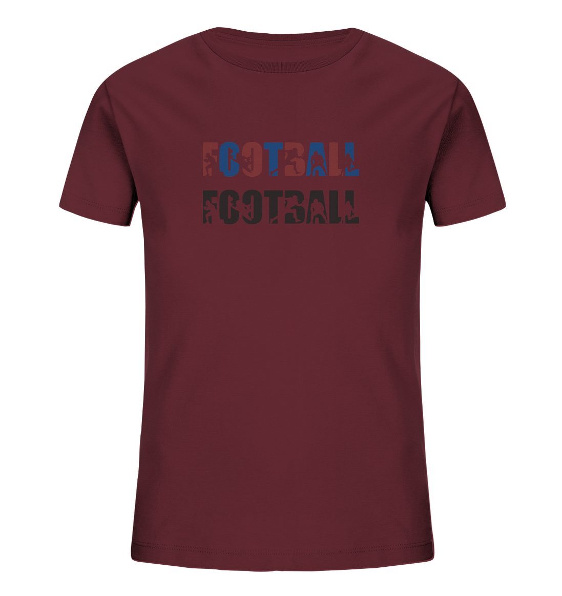 Football Silhouette - Kids Organic Shirt