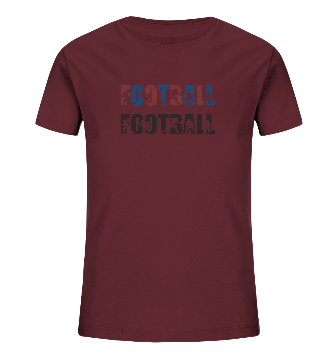 Football Silhouette - Kids Organic Shirt