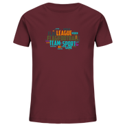 Flag Football Word Bubble - Kids Organic Shirt