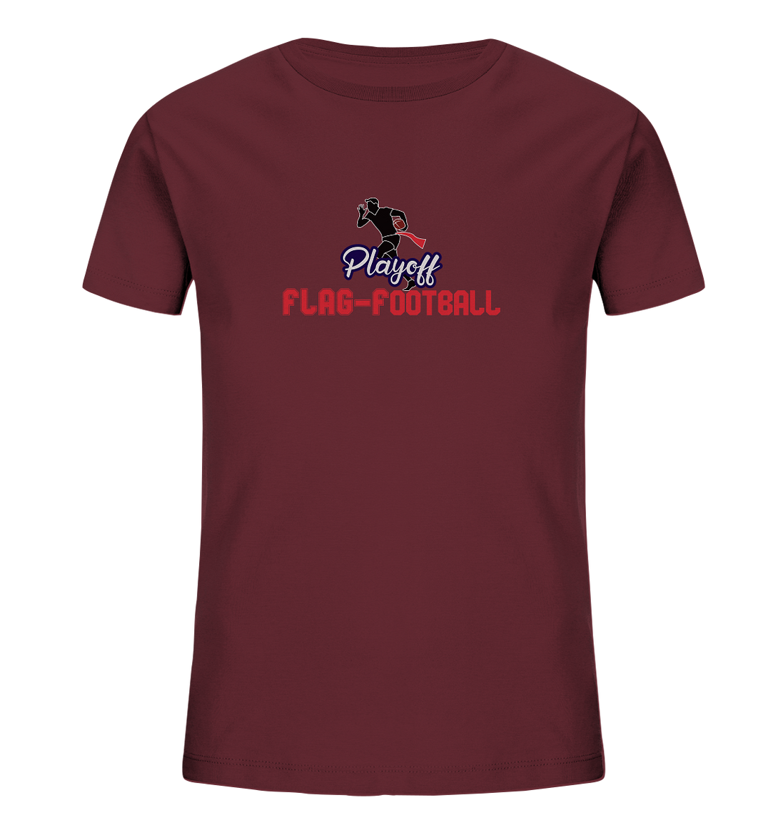 Playoff Flag Football  Men red - Kids Organic Shirt