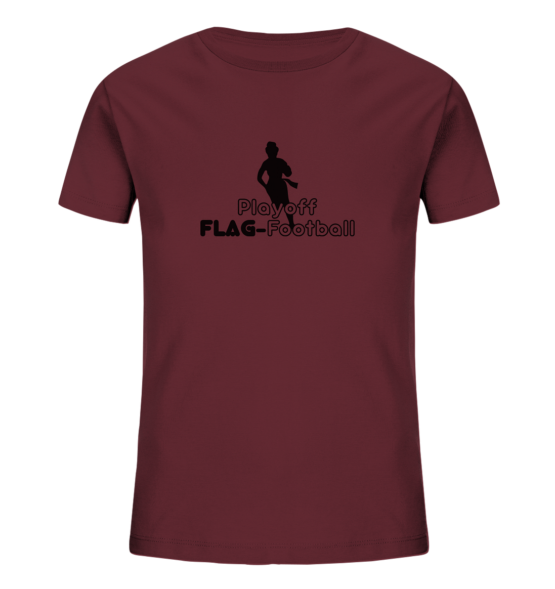 Playoff Flag Football  Women black  - Kids Organic Shirt