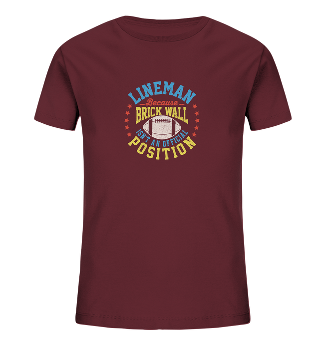 Lineman Brick Wall - Kids Organic Shirt