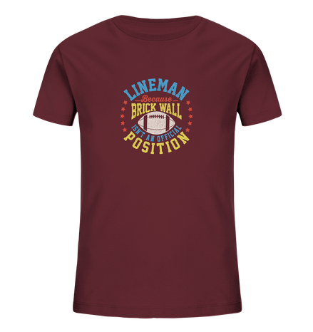 Lineman Brick Wall - Kids Organic Shirt