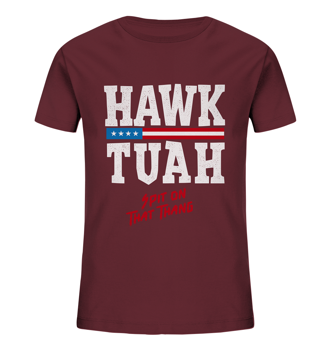 Hawk Tuah White - Kids Organic T-Shirt