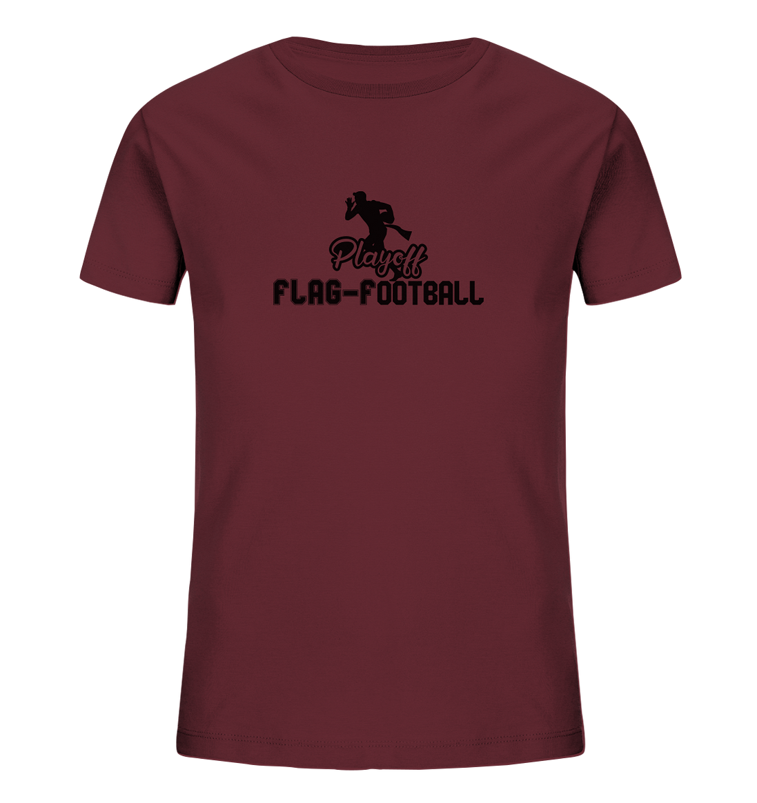 Playoff Flag Football Men Black - Kids Organic Shirt
