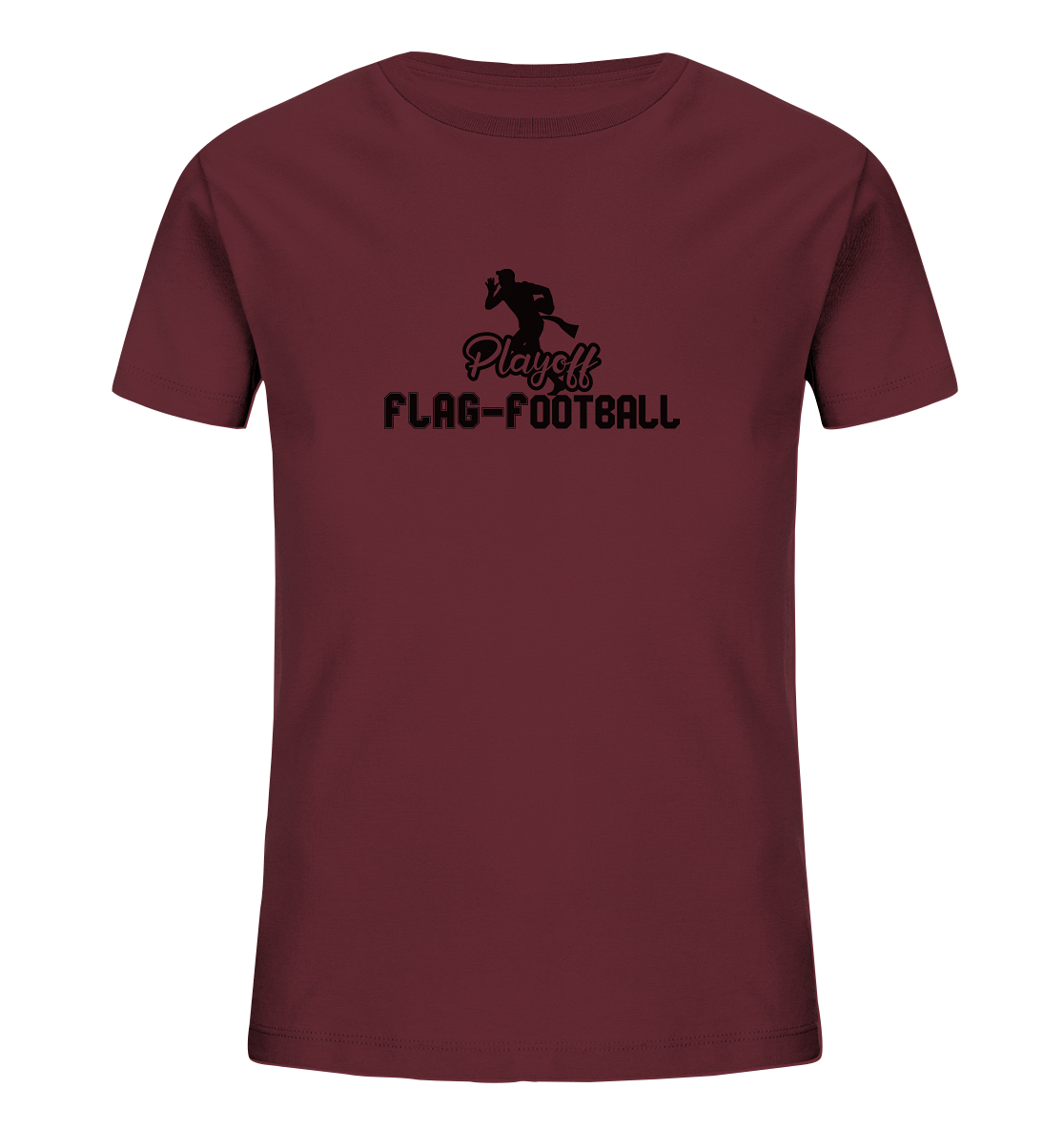 Playoff Flag Football Men Black - Kids Organic Shirt