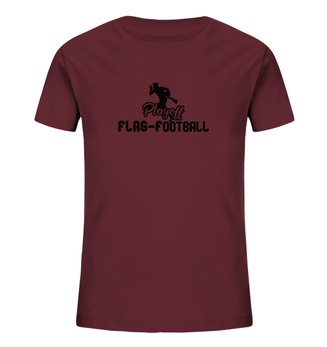 Playoff Flag Football Men Black - Kids Organic Shirt