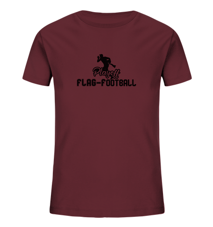 Playoff Flag Football  Men black - Kids Organic Shirt