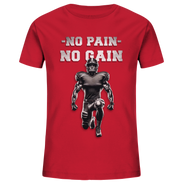 No Pain No Gain Metal - Kids Organic Shirt