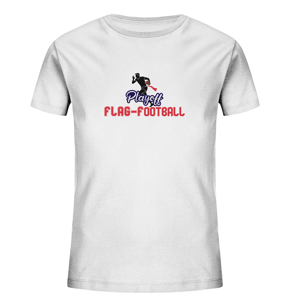 Playoff Flag Football  Men red - Kids Organic Shirt