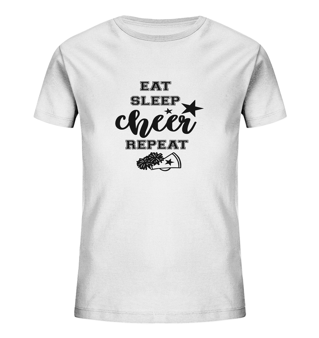 Eat Sleep Cheer Repeat - Kids Organic Shirt