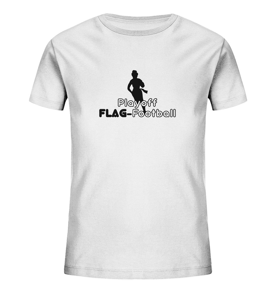 Playoff Flag Football  Women black  - Kids Organic Shirt