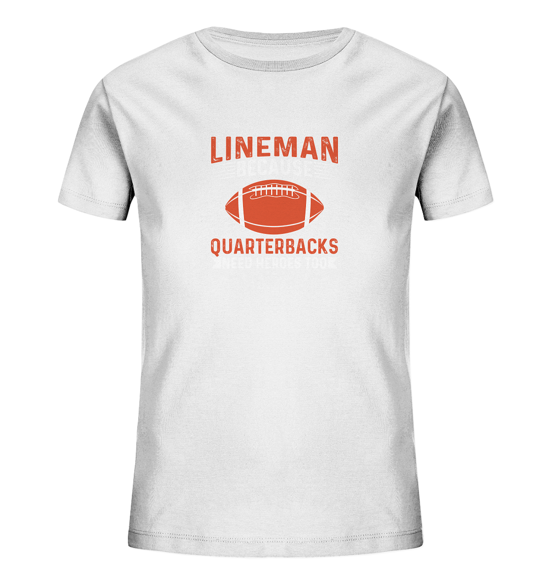 Lineman Quarterback Heroes - Kids Organic Shirt