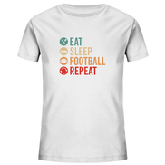 Eat Sleep Football Repeat - Kids Organic Shirt
