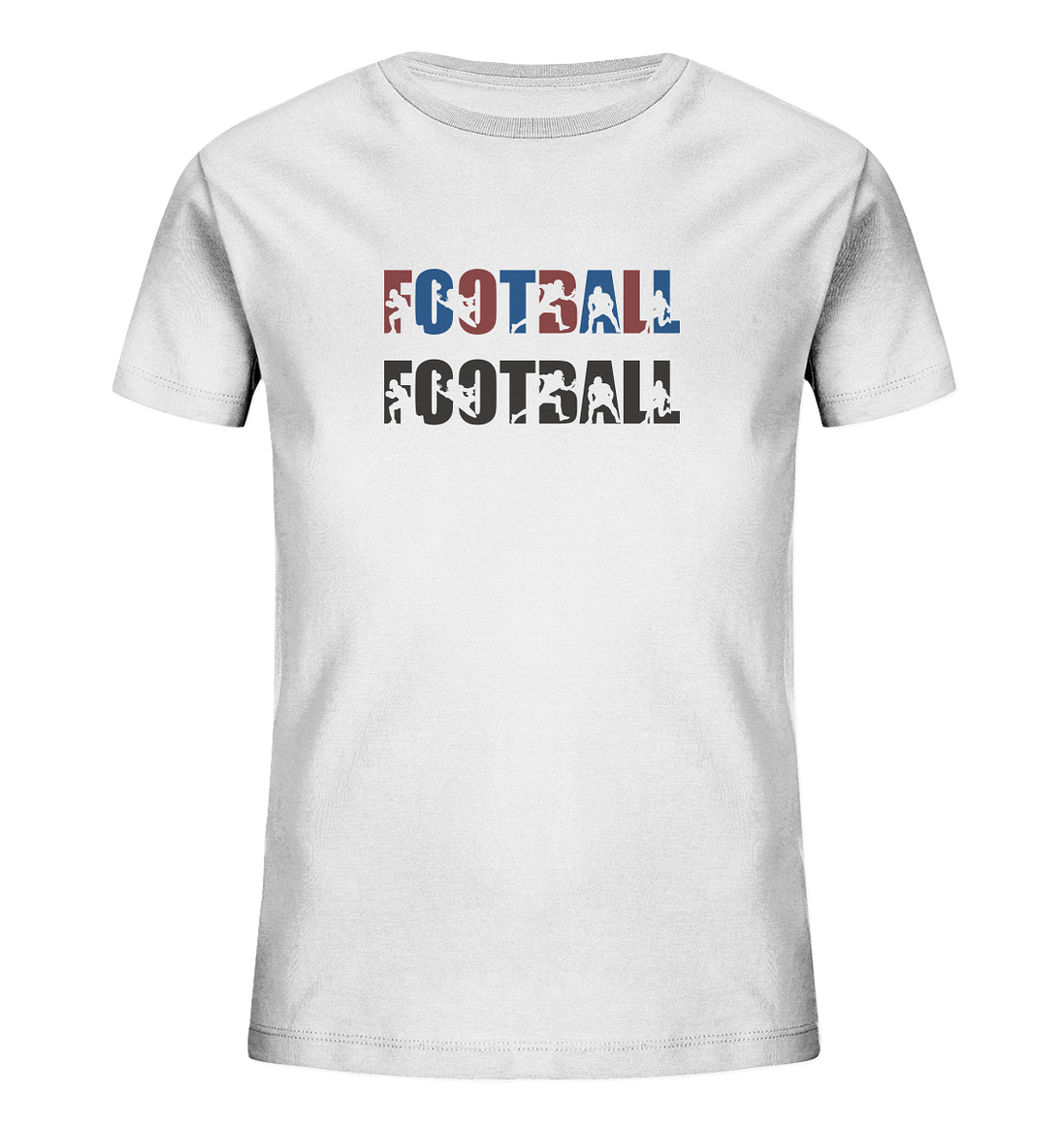 Football Silhouette - Kids Organic Shirt